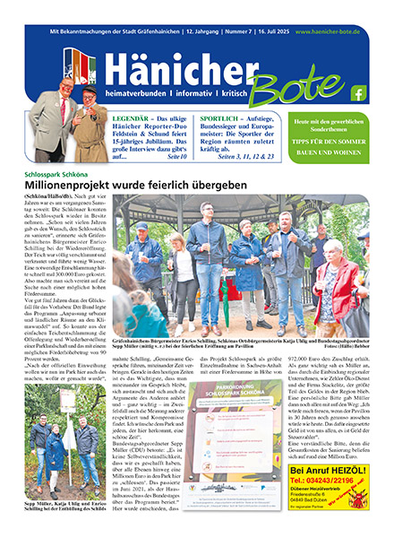 Hänicher Bote | Juli-Ausgabe 2025