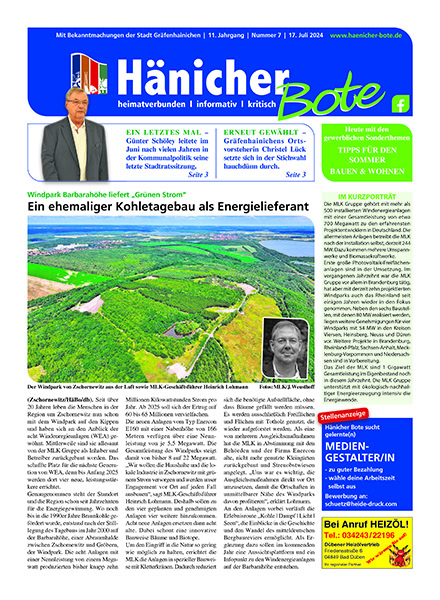 Hänicher Bote | Juli-Ausgabe 2024
