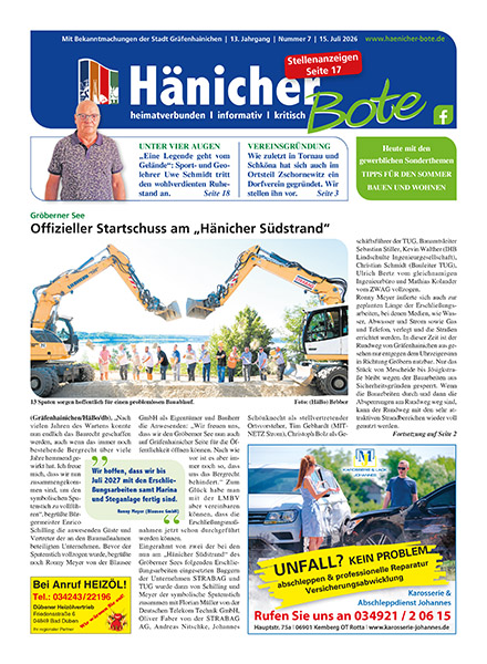 Hänicher Bote | Juli-Ausgabe 2026