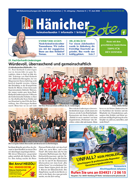 Hänicher Bote | Juni-Ausgabe 2026