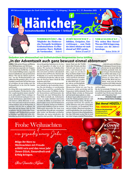 Hänicher Bote | Dezember-Ausgabe 2025