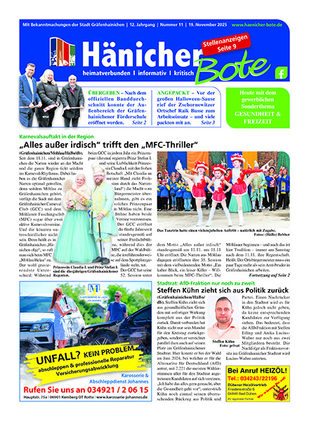 Hänicher Bote | November-Ausgabe 2025